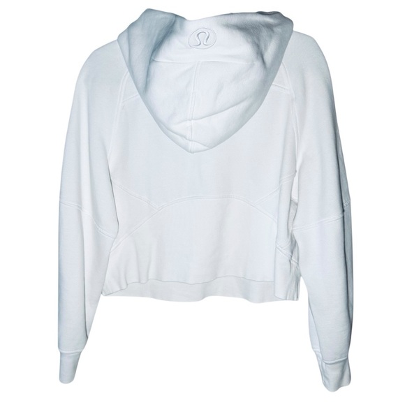 Lululemon x USC Trojans Scuba Oversized White 1/2 Zip Hoodie Size XS/S - Picture 2 of 10